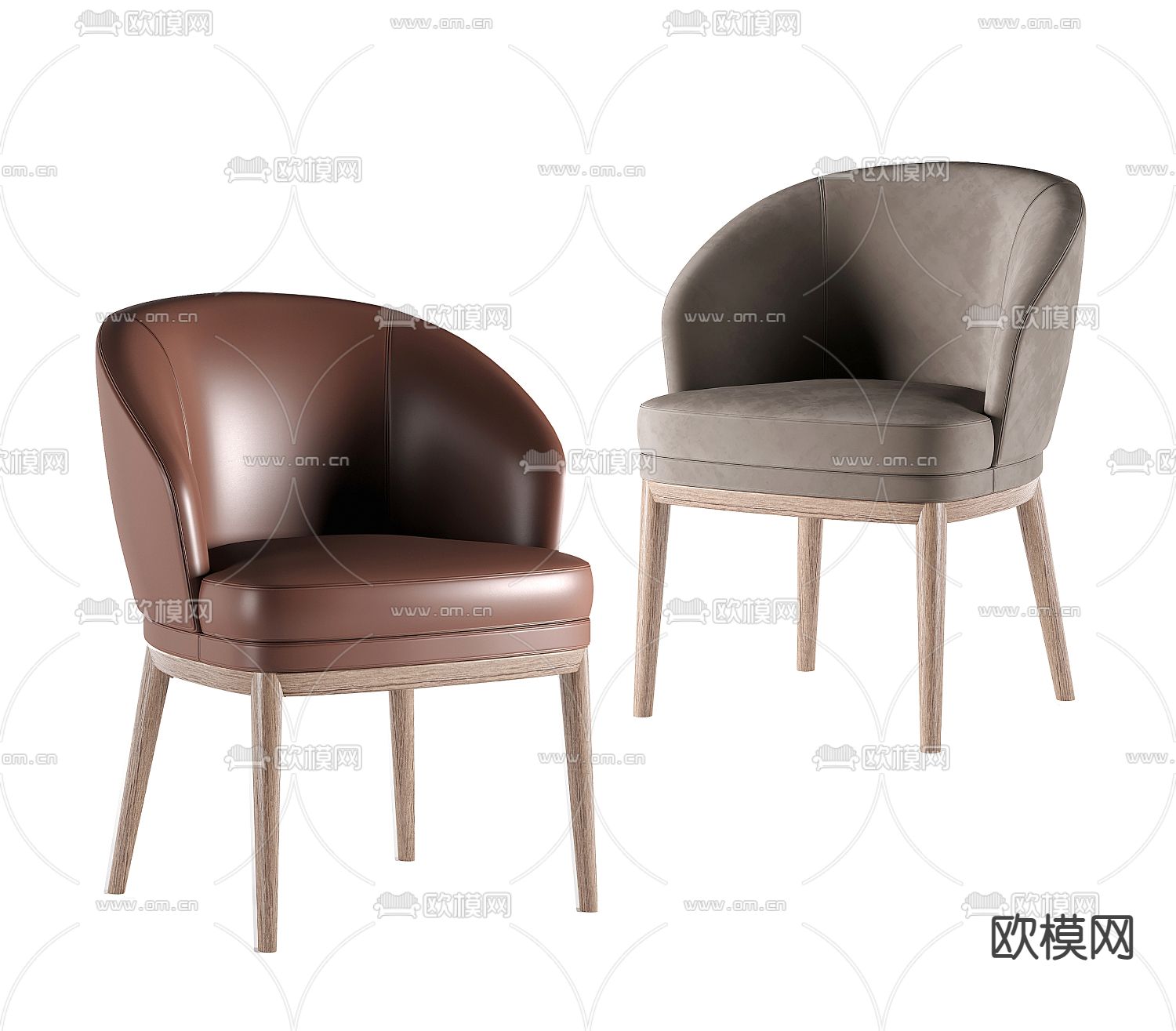 Flexform休闲椅子3d模型下载（渲染图1）