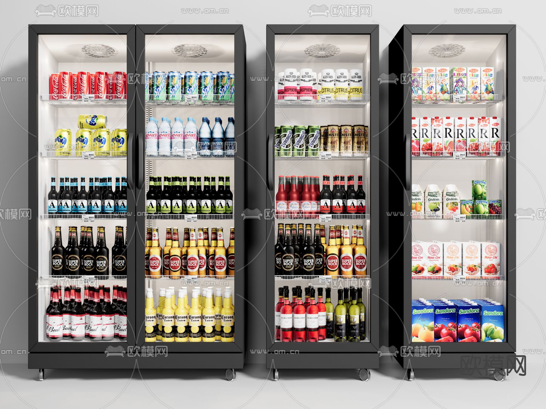 冰柜 冷藏柜 饮料柜3d模型下载