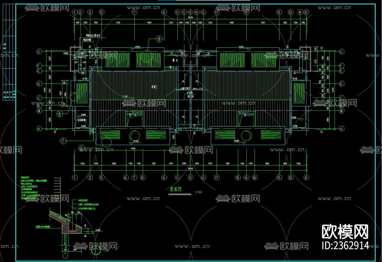 经典住宅楼建筑CAD施工图下载（渲染图4）