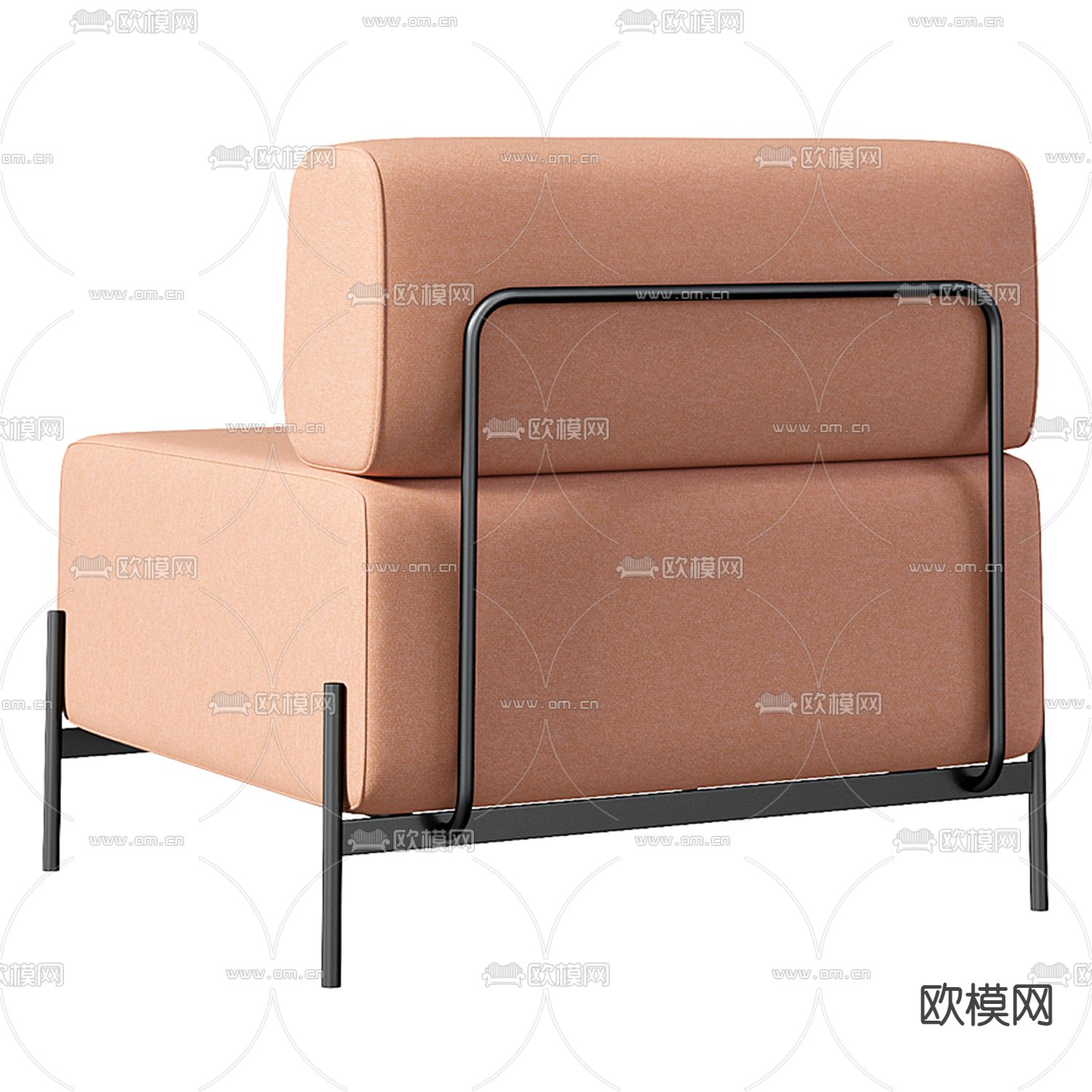 B&B Italia 休闲沙发3d模型下载（渲染图2）