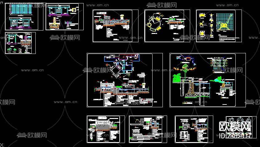 景观园林CAD施工图下载（渲染图4）
