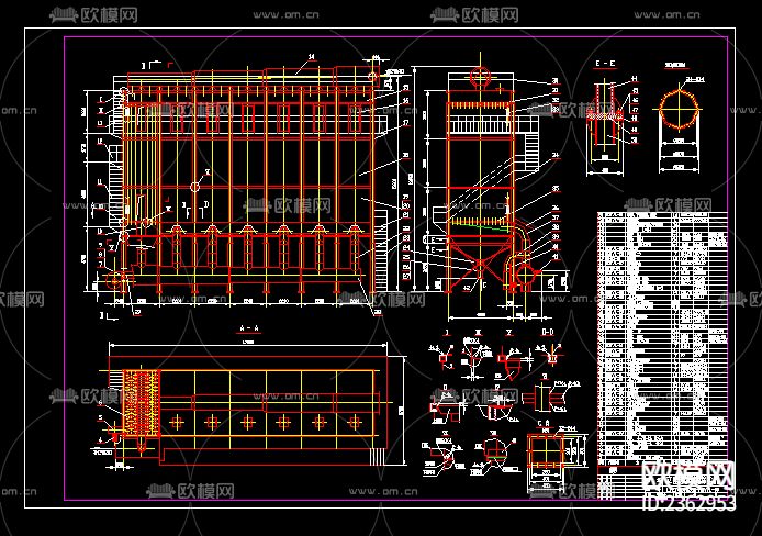 玻纤袋式除尘器节点大样下载