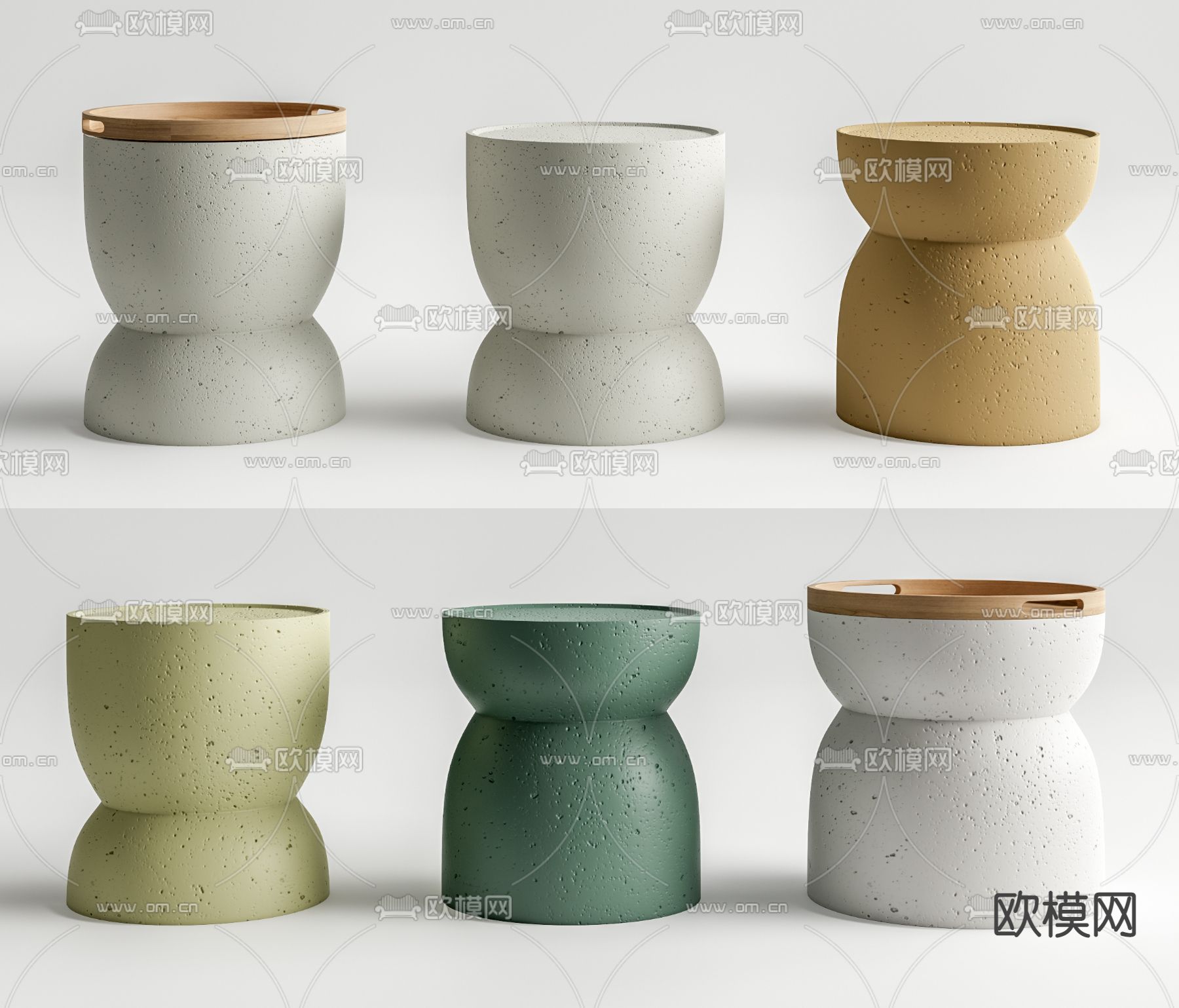 现代角几 边几su模型下载（渲染图1）