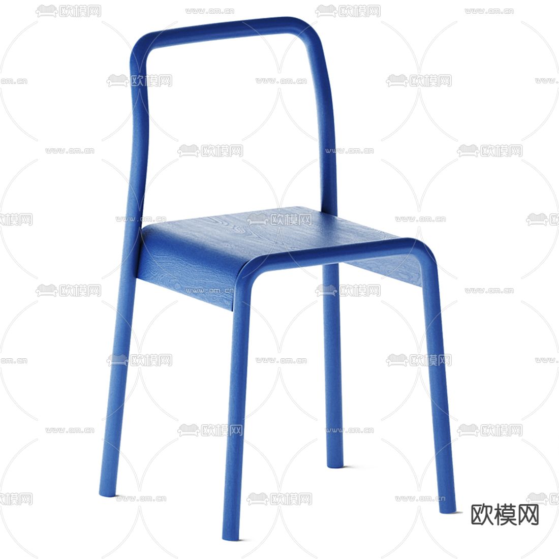 北欧单椅 餐椅3d模型下载（渲染图2）