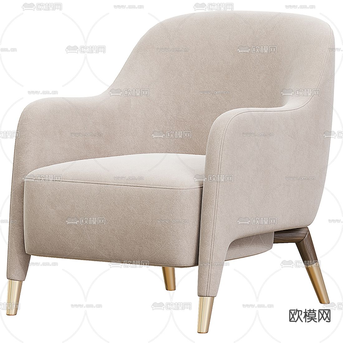 Molteni&C 休闲沙发3d模型下载（渲染图1）