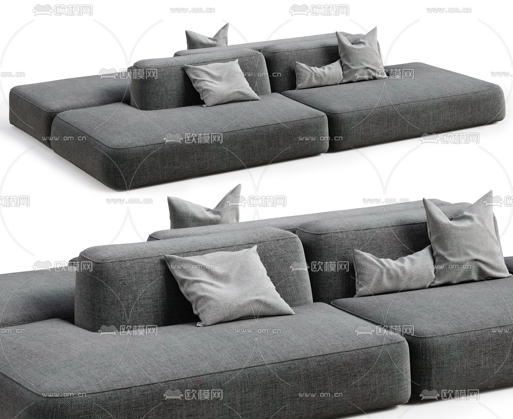 Poliform多人沙发 模块沙发3d模型下载