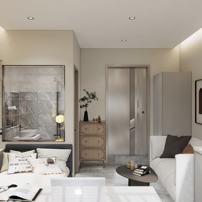  现代单身公寓su模型 