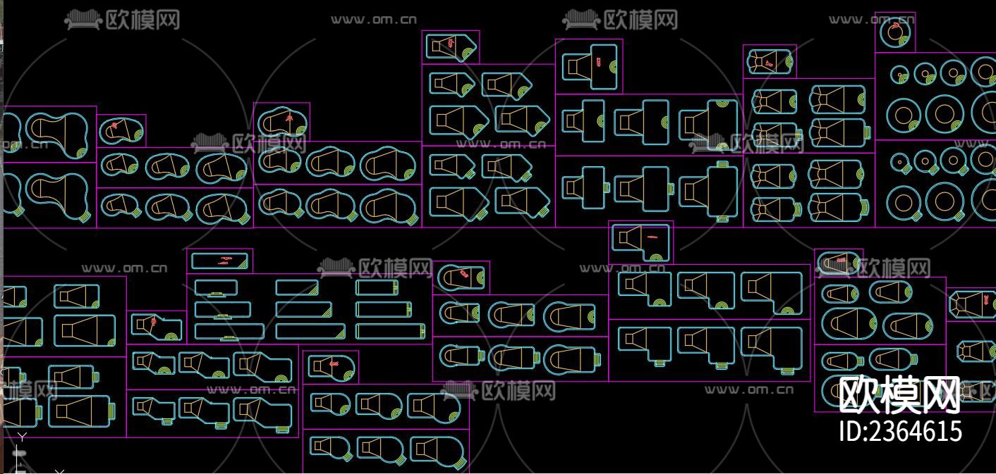 泳池CAD图库下载（渲染图6）
