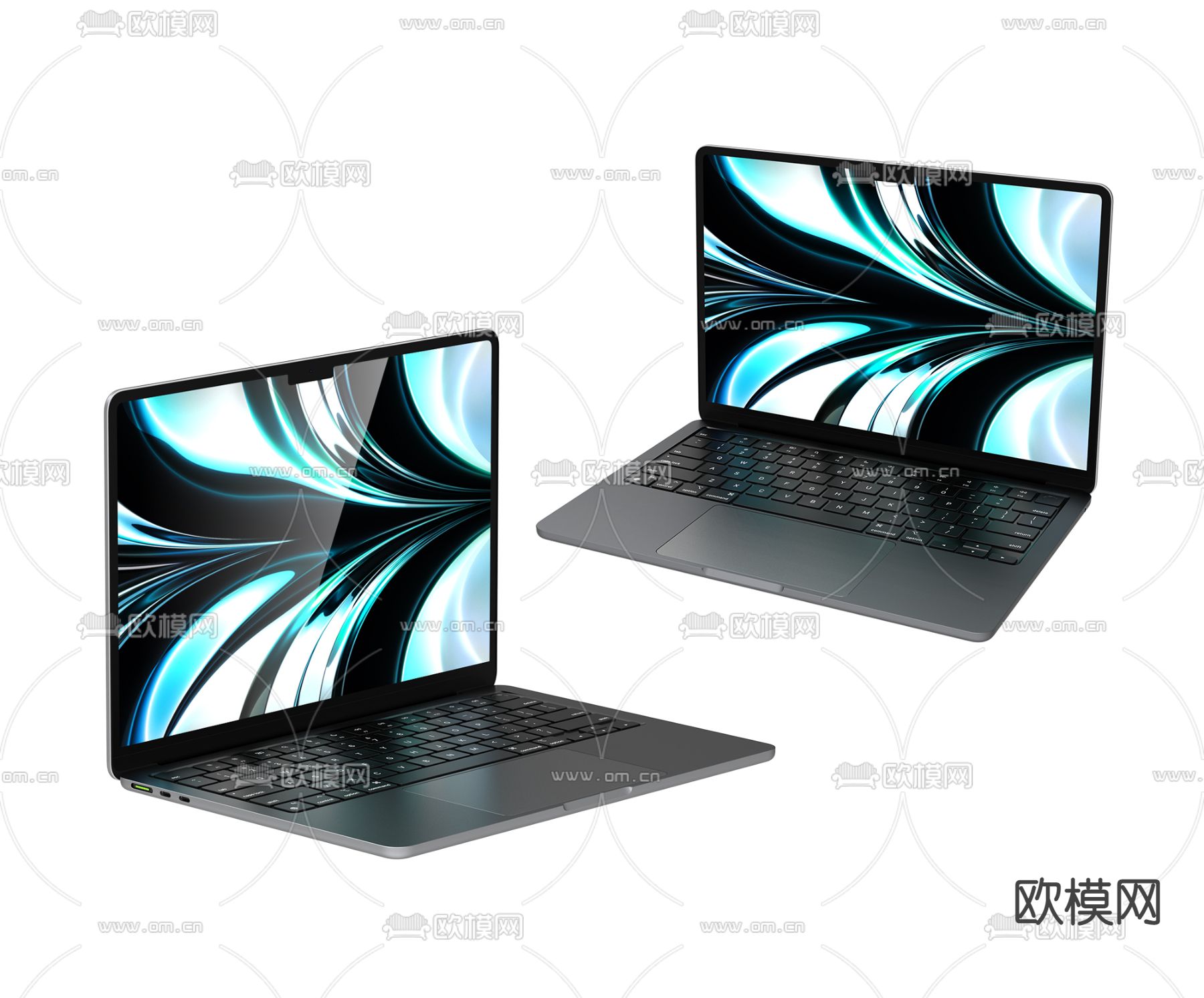 MacBook Air 2022苹果笔记本3d模型