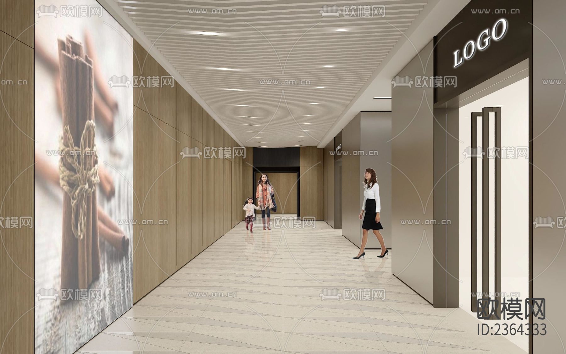 上海国际财富中心CAD施工图下载（渲染图4）