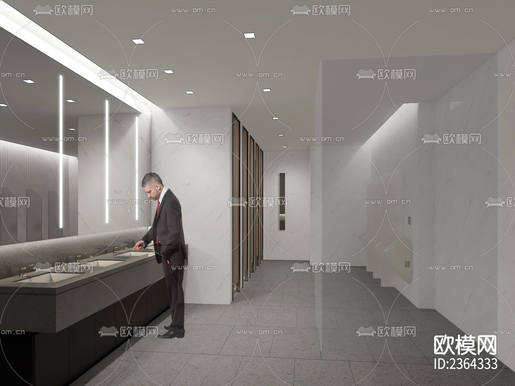 上海国际财富中心CAD施工图下载（渲染图5）