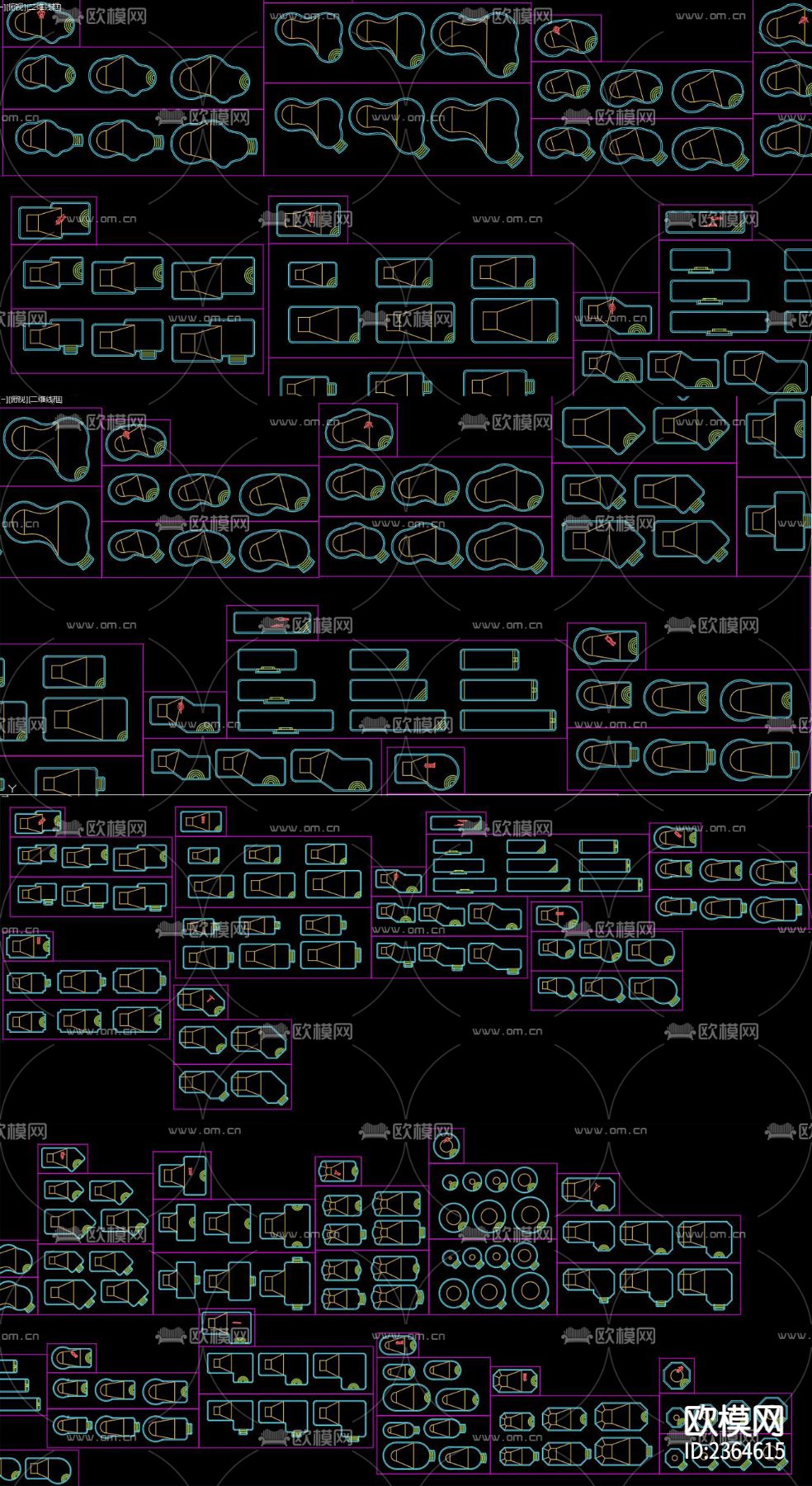 泳池CAD图库下载（渲染图5）