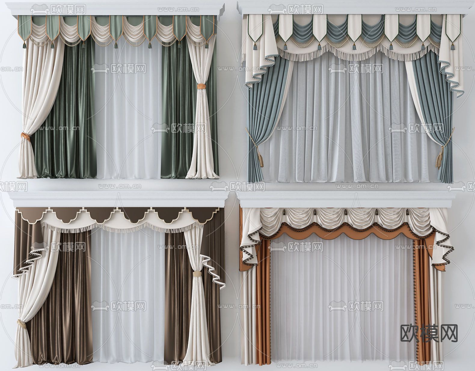 伊莎莱-客厅阳台窗帘效果图-客厅窗帘图片