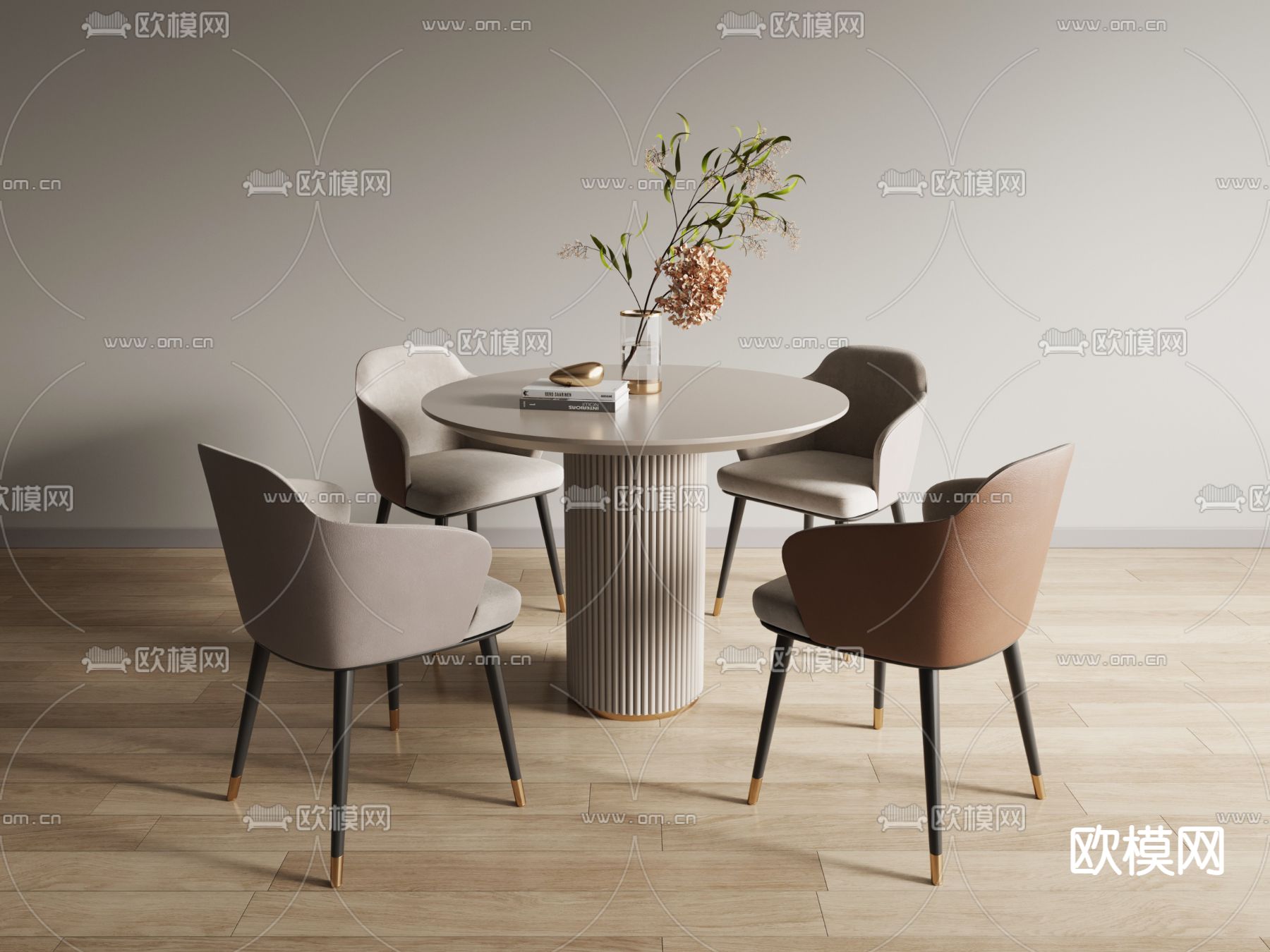 洽谈桌椅 休闲桌椅3d模型下载