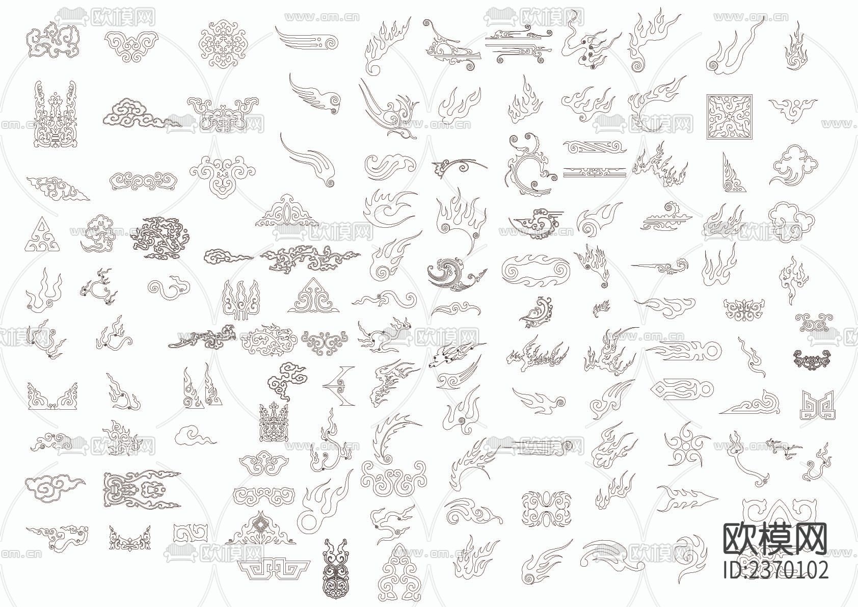 花纹CAD图库下载（渲染图4）