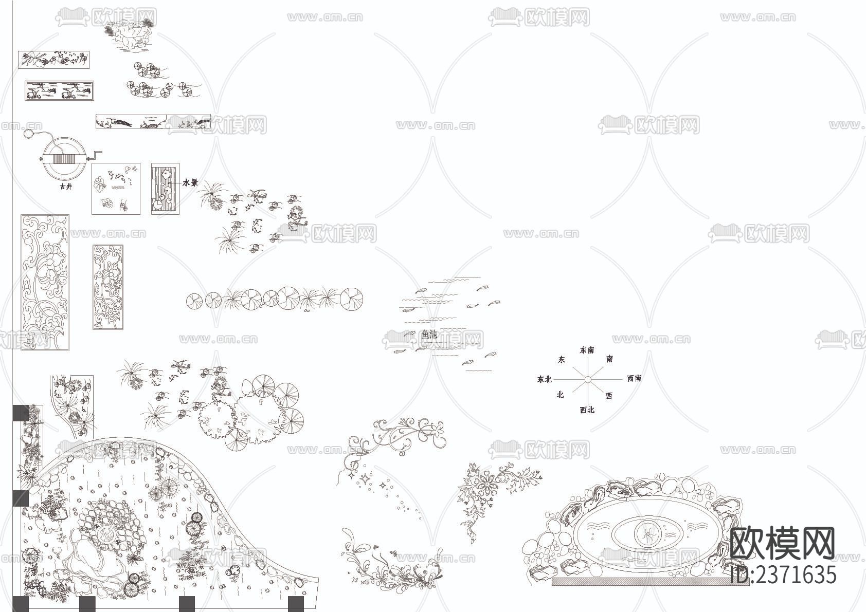 家具平面cad图库下载（渲染图4）