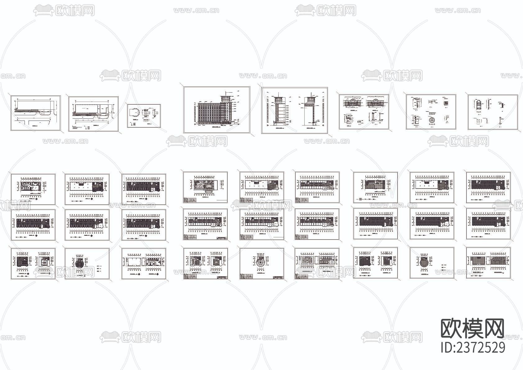 某宾馆装饰设计cad施工图下载（渲染图1）