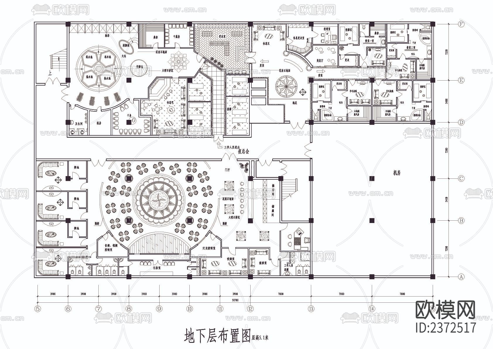 某宾馆设计装修CAD施工图下载（渲染图2）