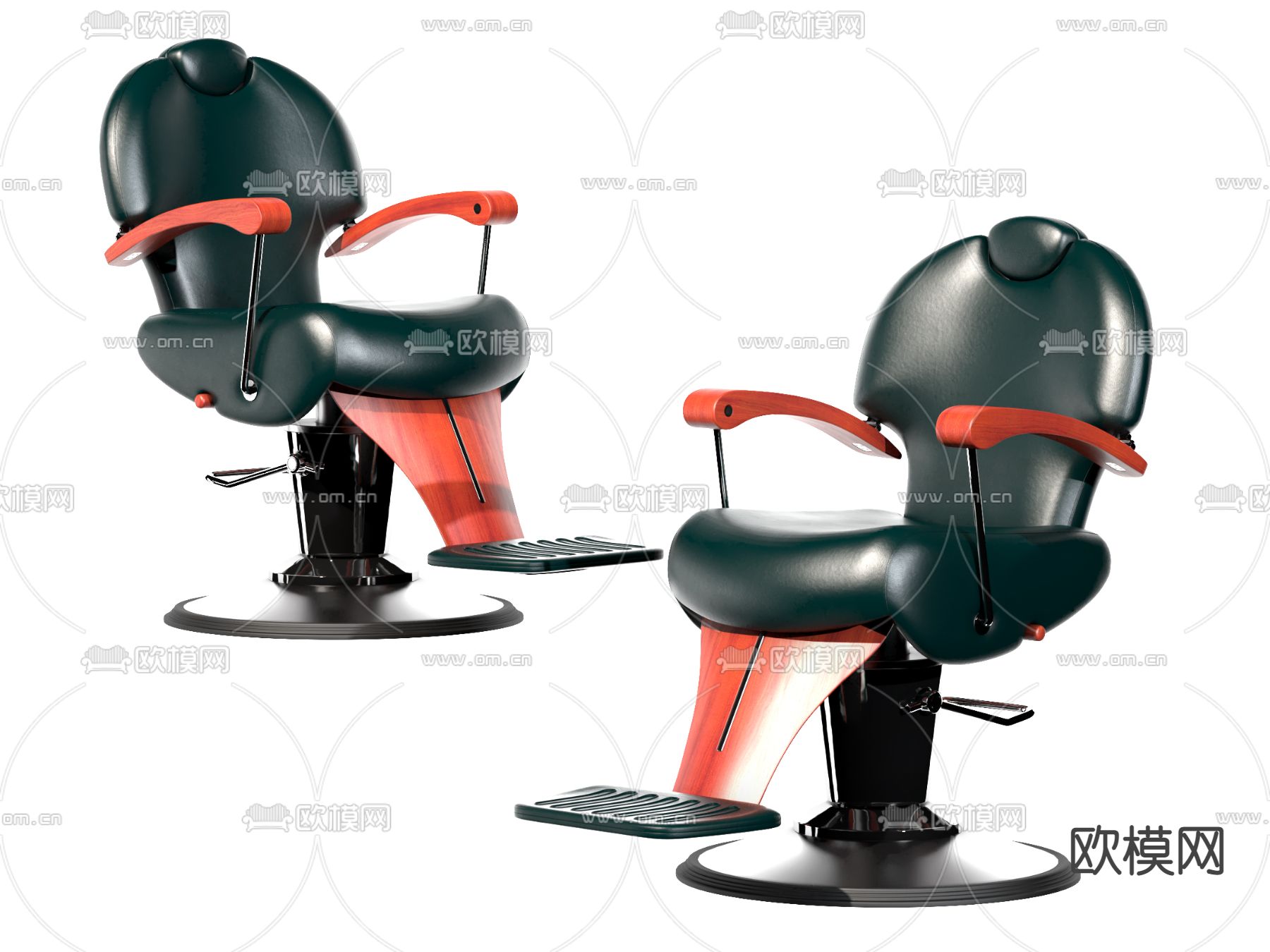 理发店椅子 美发店椅子su模型下载