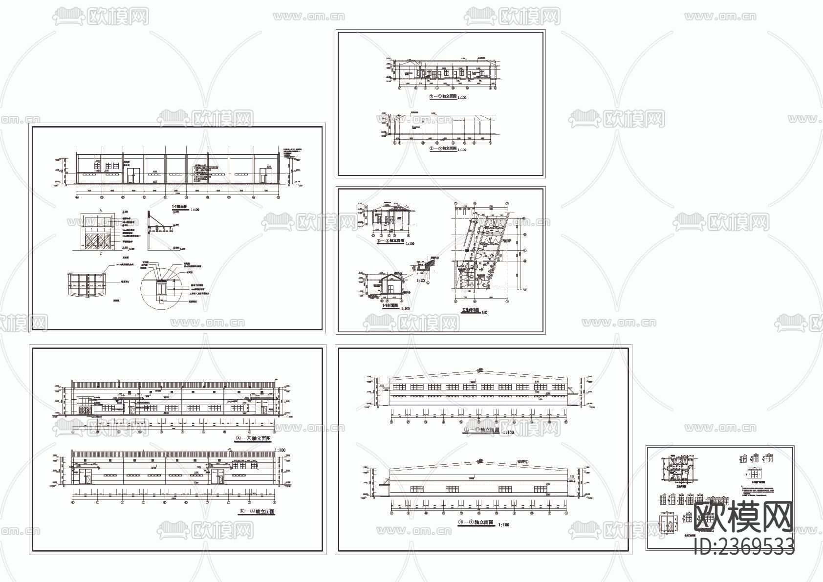 仓库装修CAD施工图下载（渲染图1）