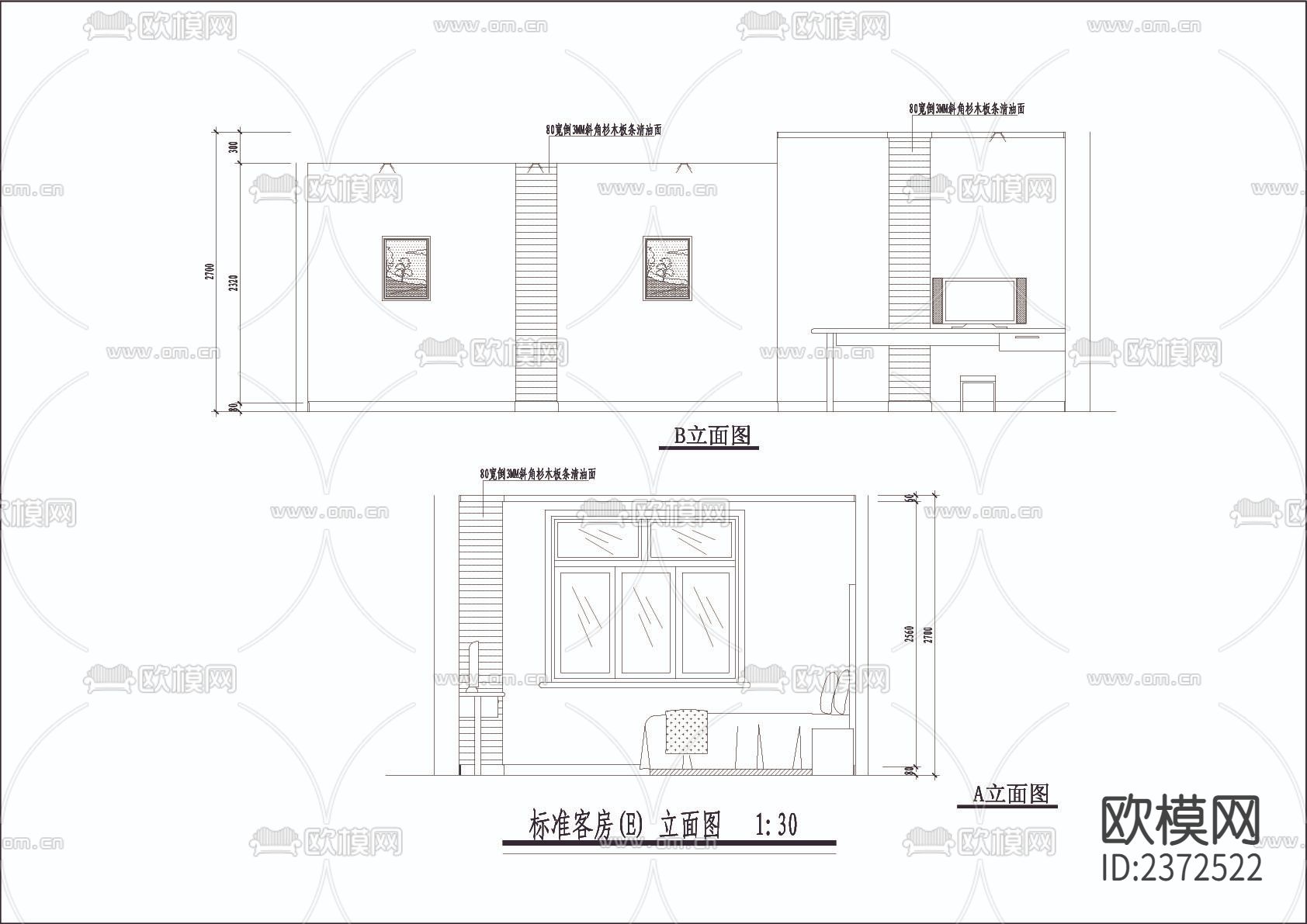 某宾馆室内改造CAD施工图下载（渲染图6）