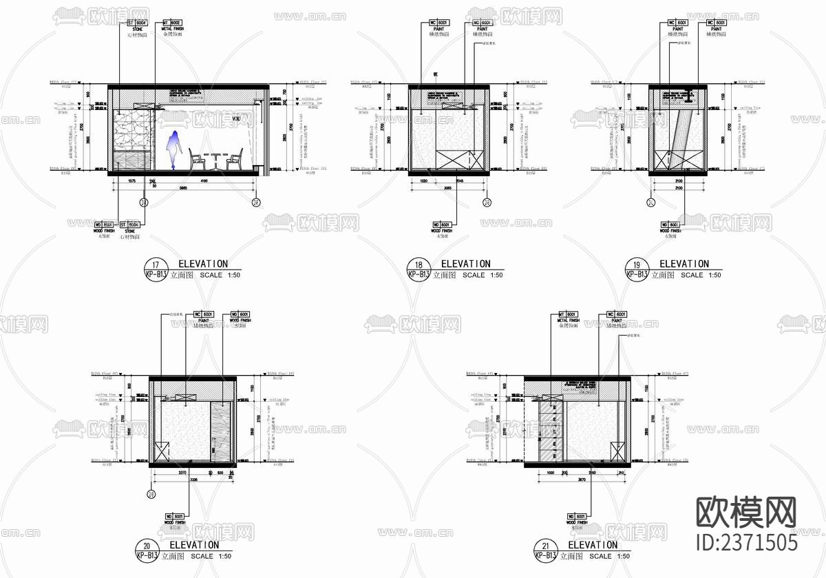 行政酒廊酒馆设计cad施工图下载（渲染图7）