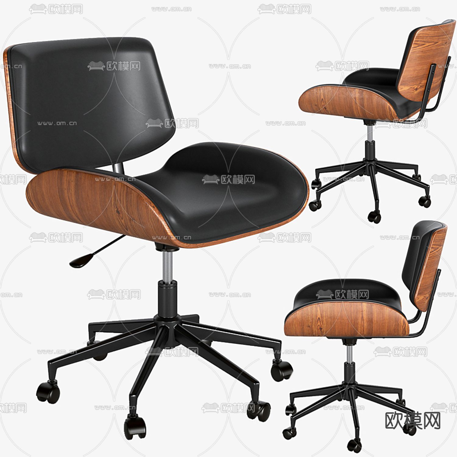 米洛提 Minotti 办公椅3d模型下载（渲染图1）