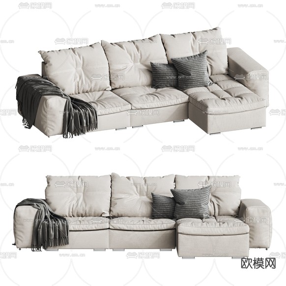 FLEXFORM 转角沙发 软体沙发3d模型下载