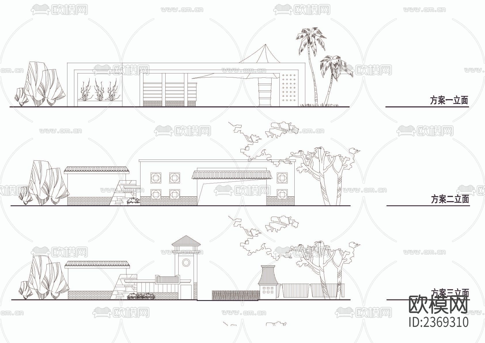 省级招待所CAD施工图下载（渲染图3）