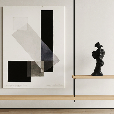  抽象挂画 装饰画su模型 