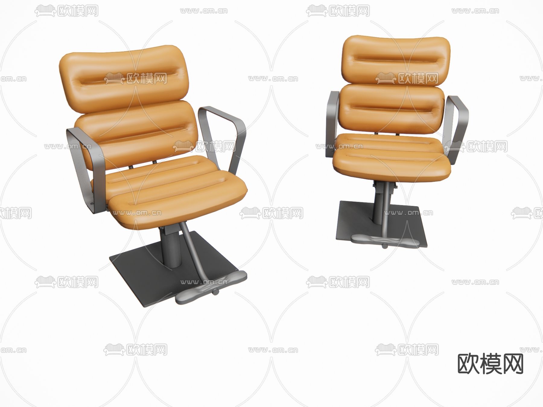 现代理发店椅子 美发店椅子su模型下载（渲染图1）