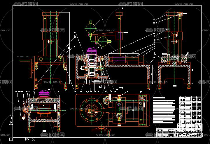 测刀仪机械装配节点大样下载