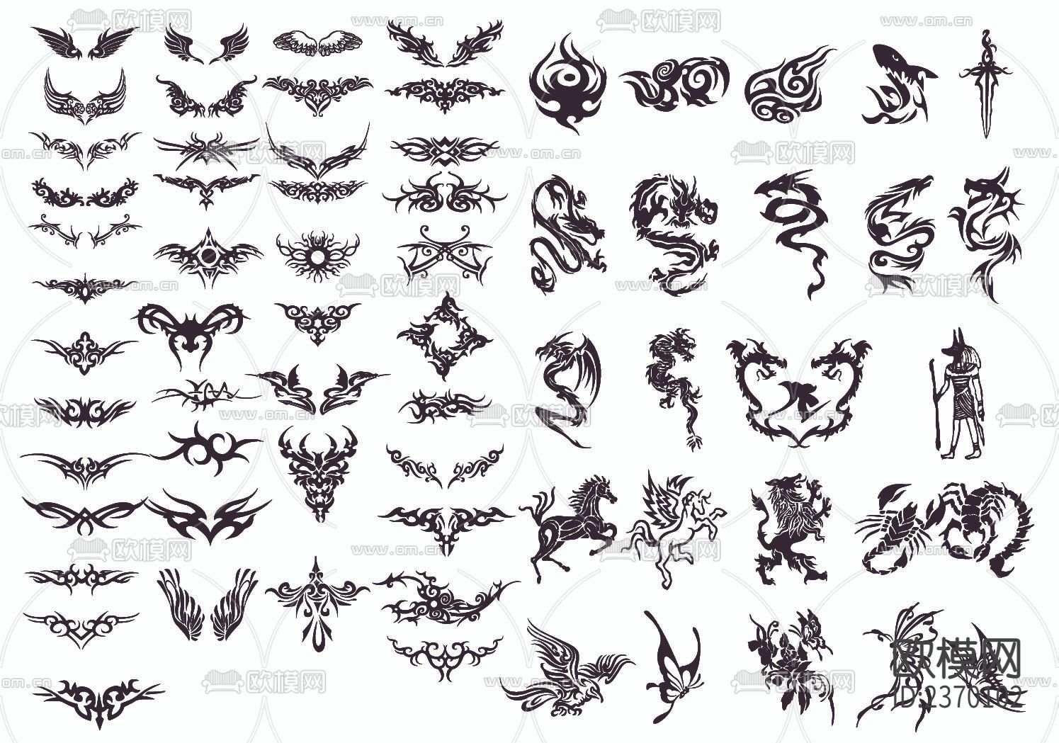 花纹CAD图库下载（渲染图2）