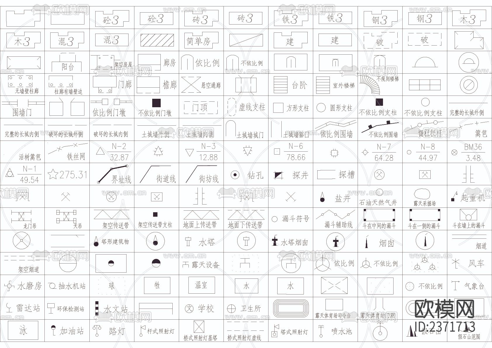 专用cad图块下载（渲染图3）