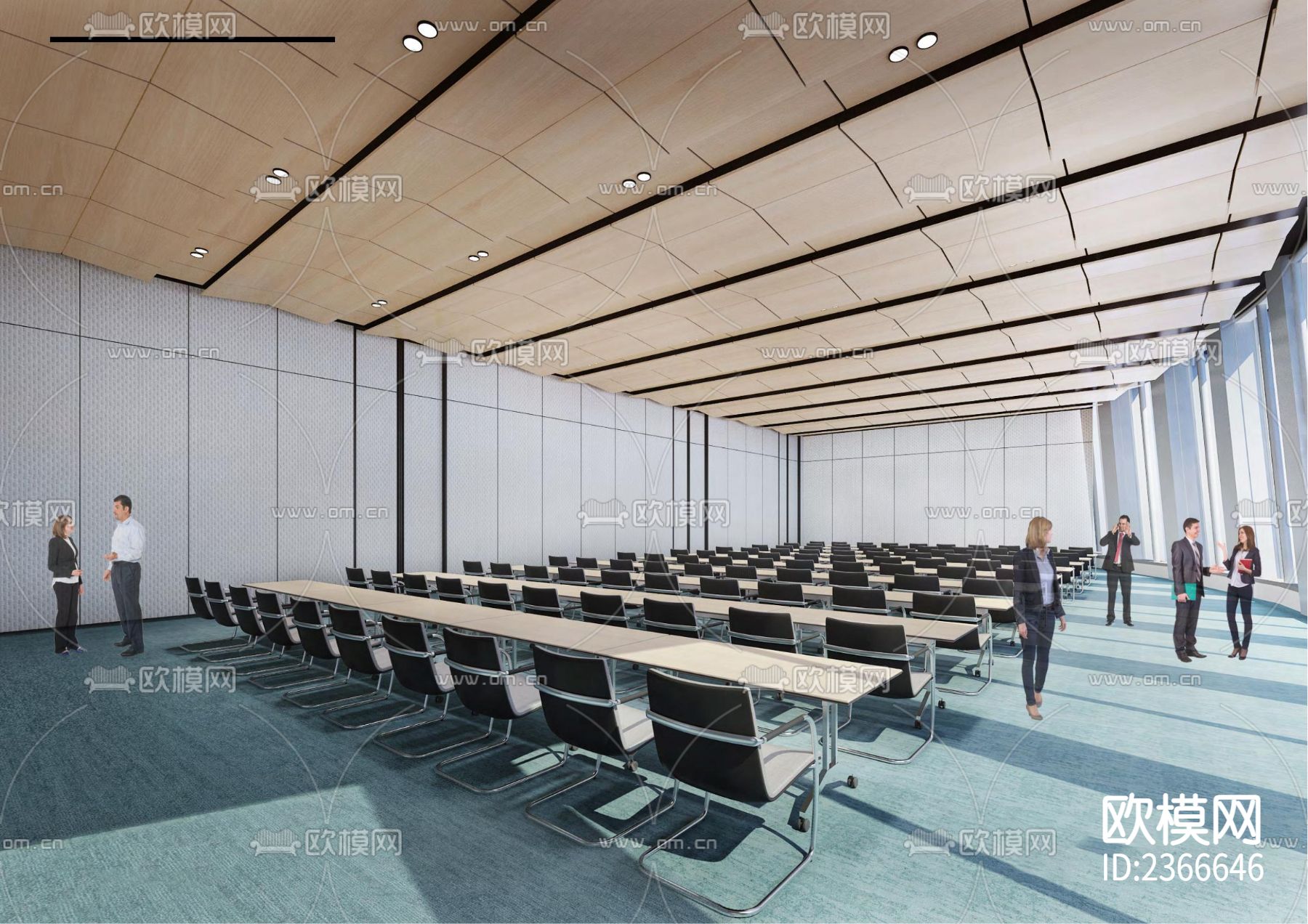 中国华润大厦 办公楼cad施工图下载（渲染图2）