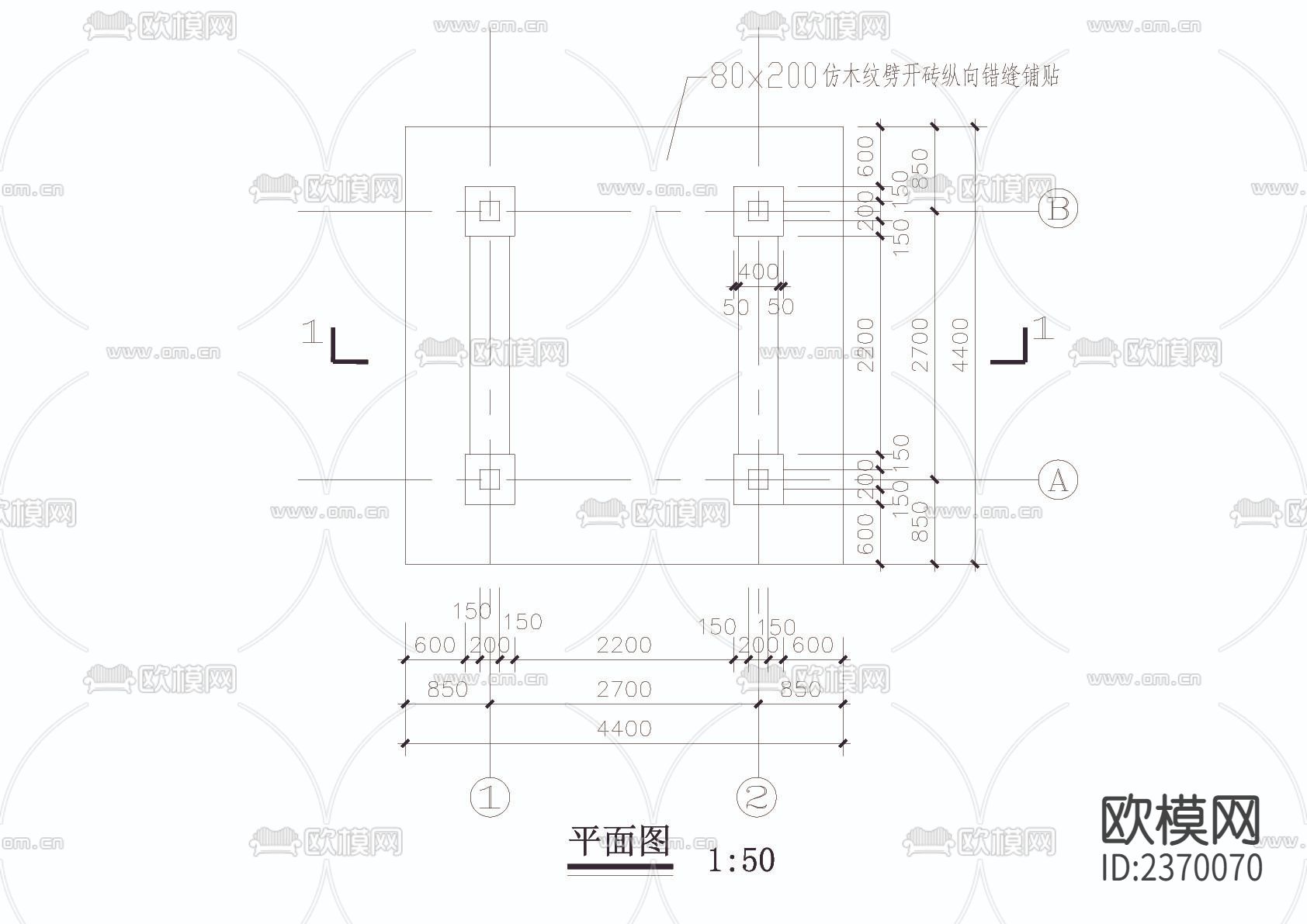 湖心亭cad大样详图下载（渲染图1）