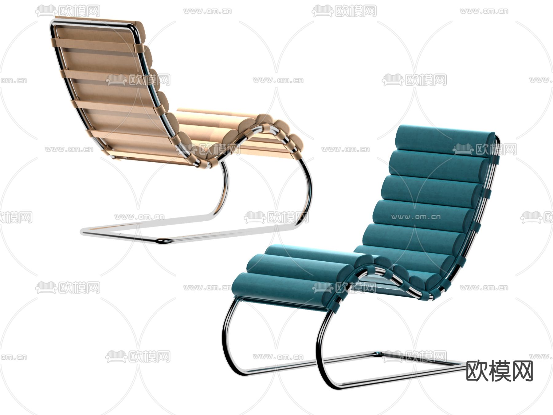 现代躺椅子 休闲椅su模型下载