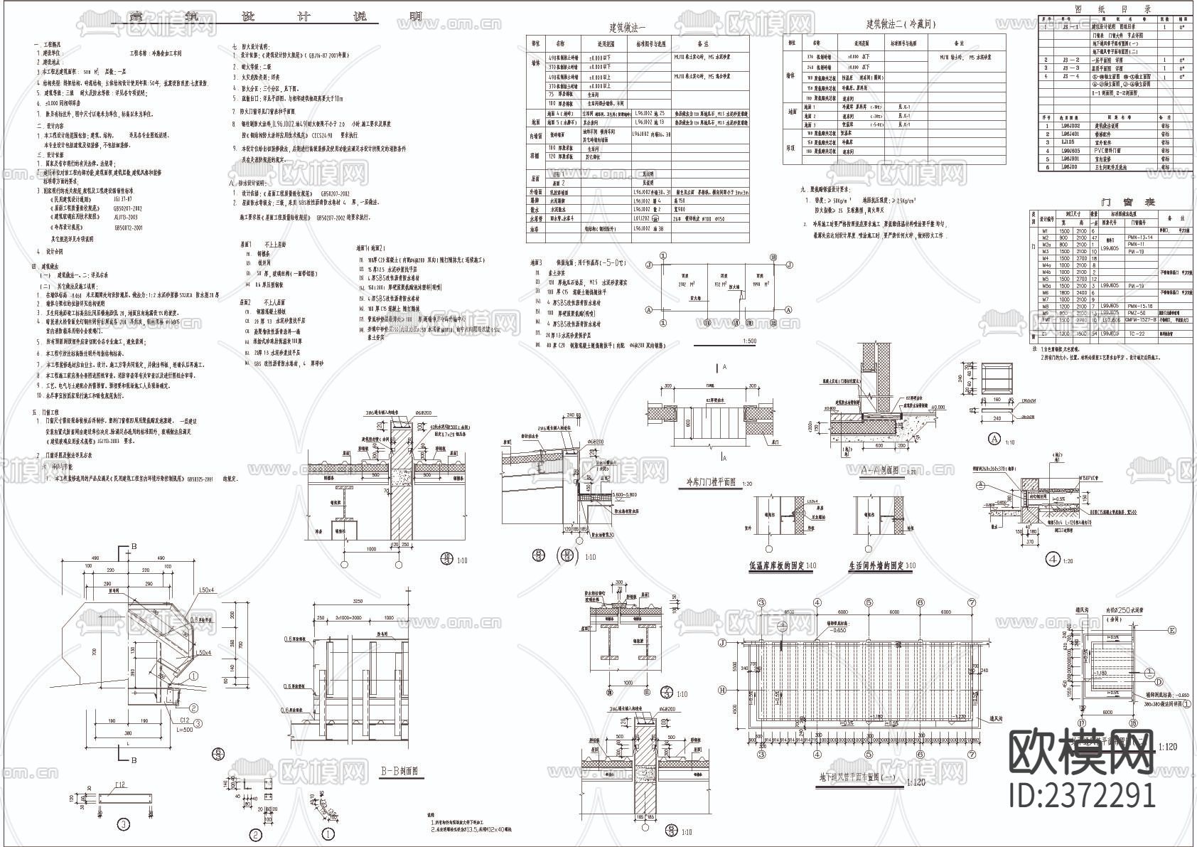 冷熟食加工车间建筑CAD施工图下载（渲染图5）