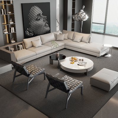  米洛提Minotti 转角组合沙发su模型 