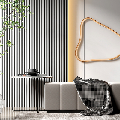  现代轻奢沙发凳su模型 