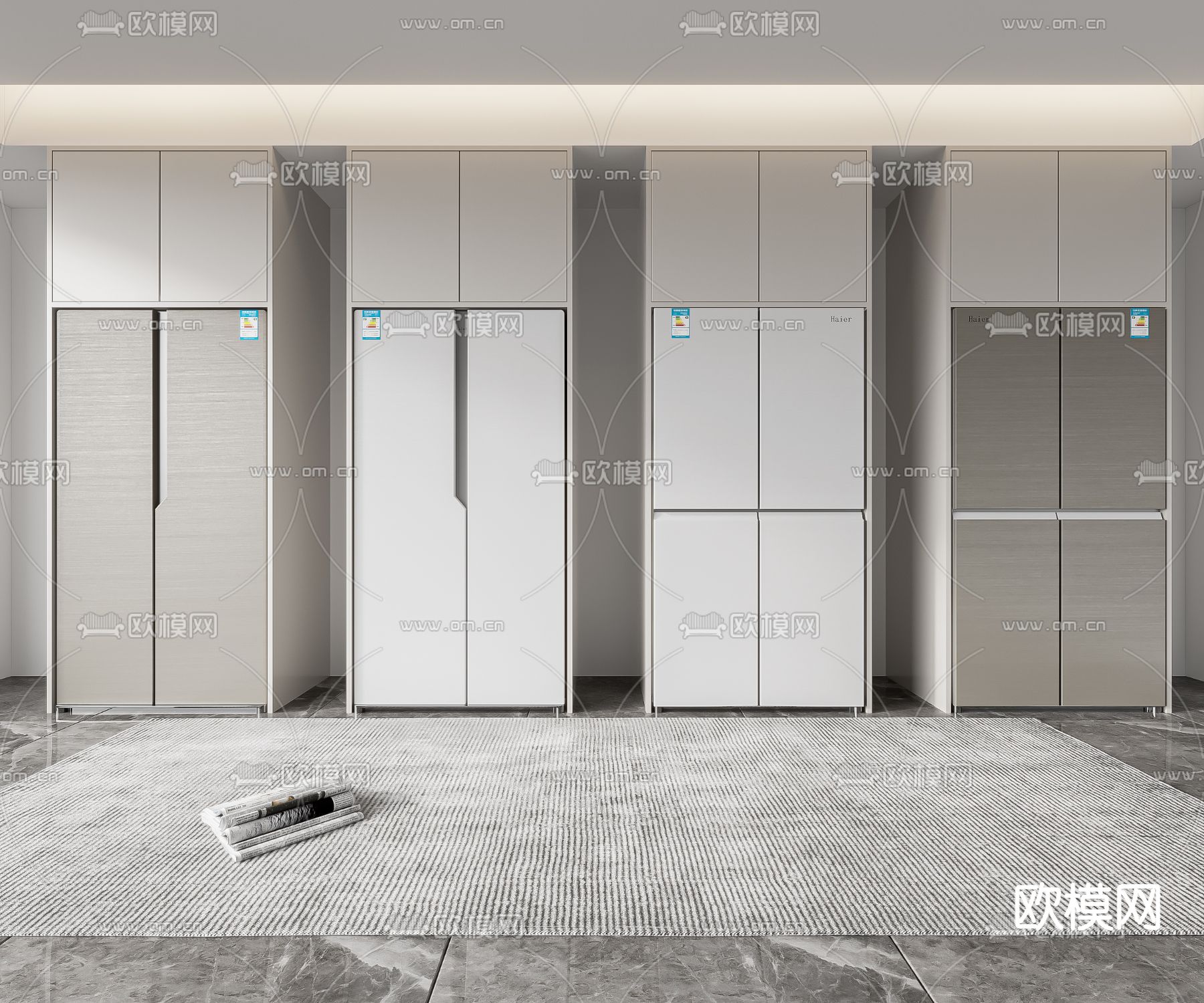 冰箱柜 冰箱 冰柜3d模型下载