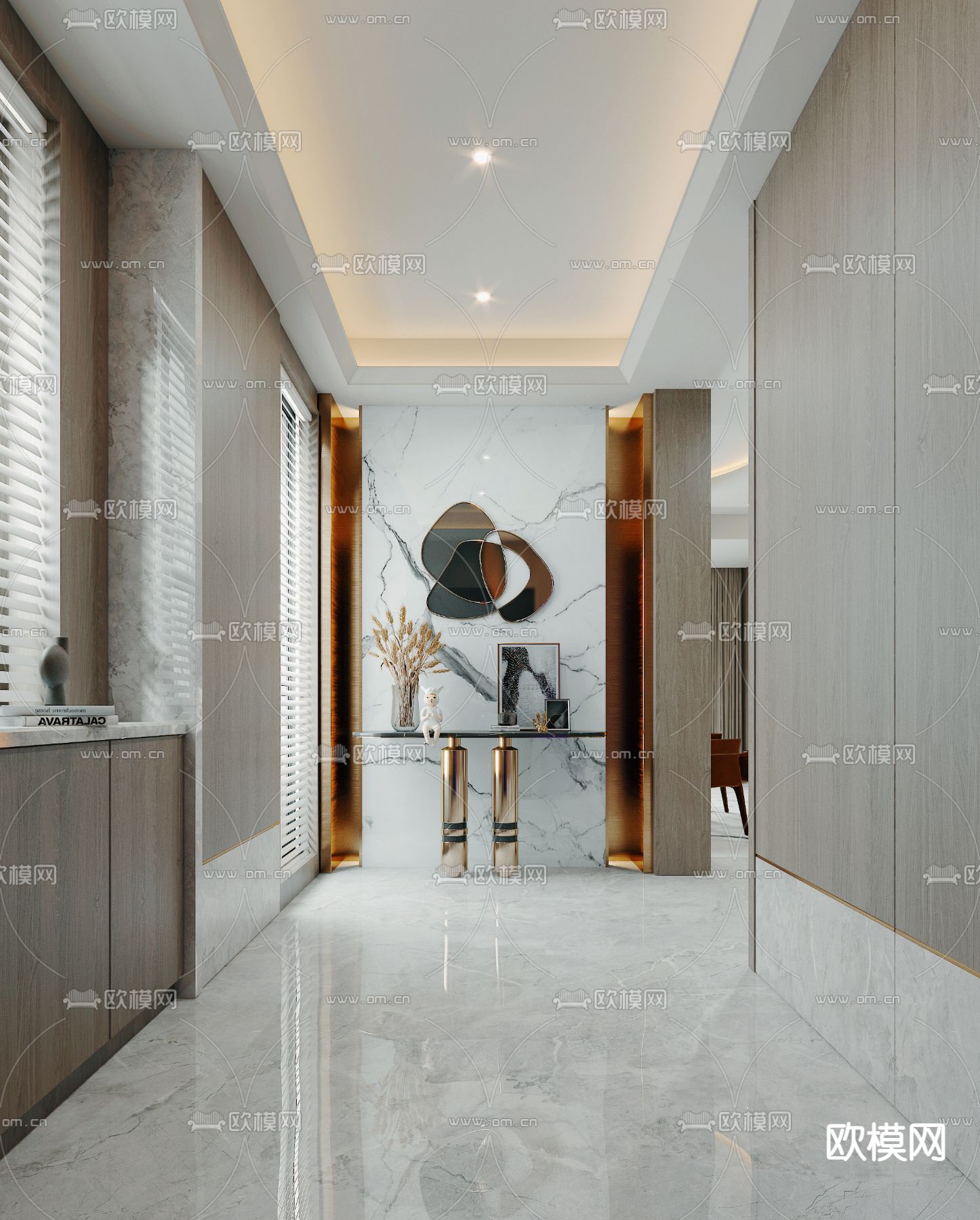 玄关过道走廊3d模型下载