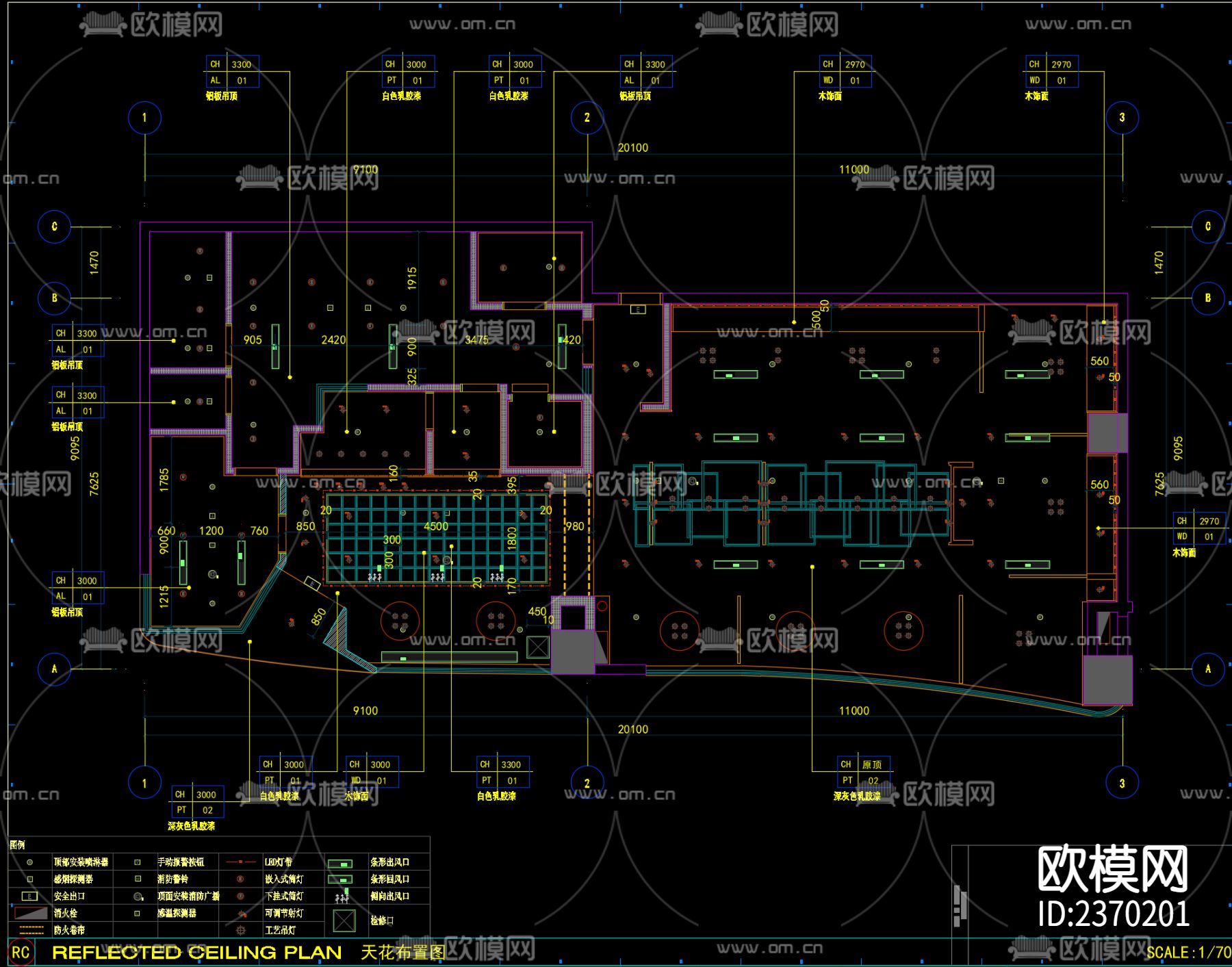 快餐店CAD施工图下载（渲染图6）