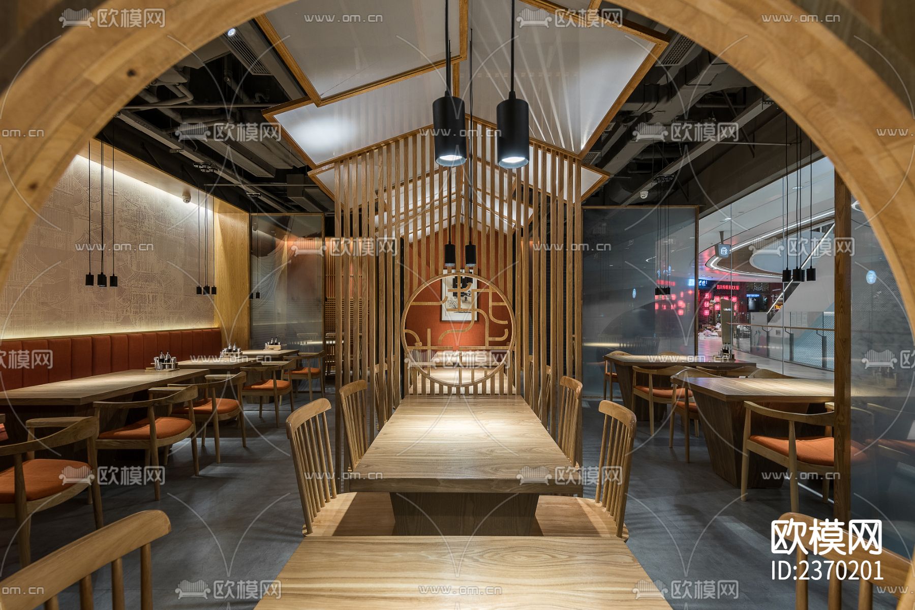 快餐店CAD施工图下载（渲染图1）