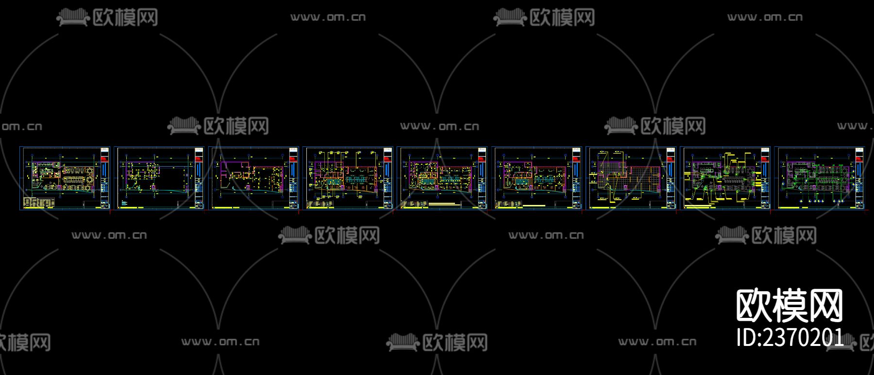 快餐店CAD施工图下载（渲染图7）