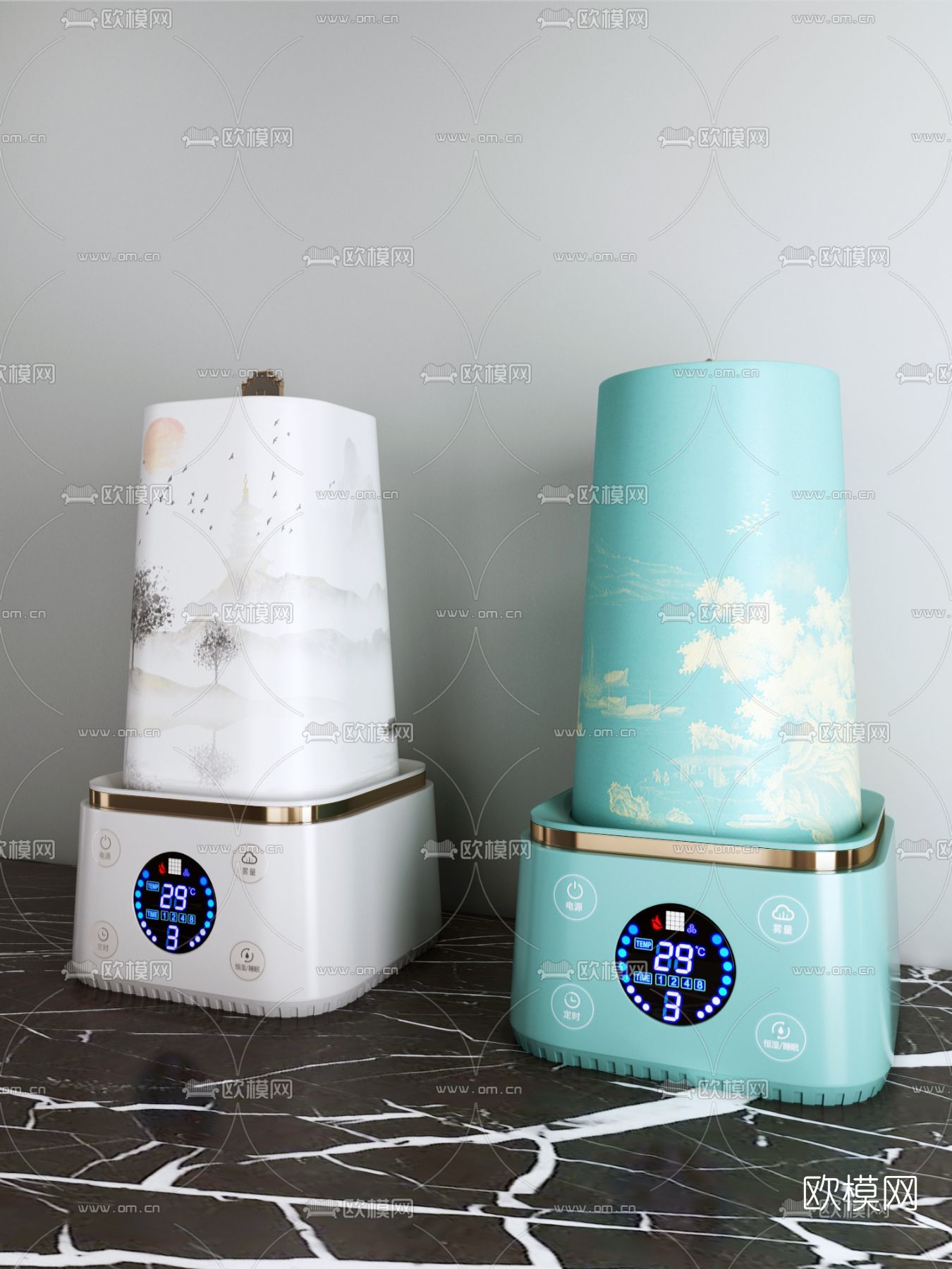 新中式加湿器3d模型下载_ID12201954_3dmax免费模型-欧模网