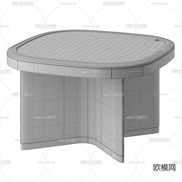 B&B italia 茶几3d模型下载(渲染图3)