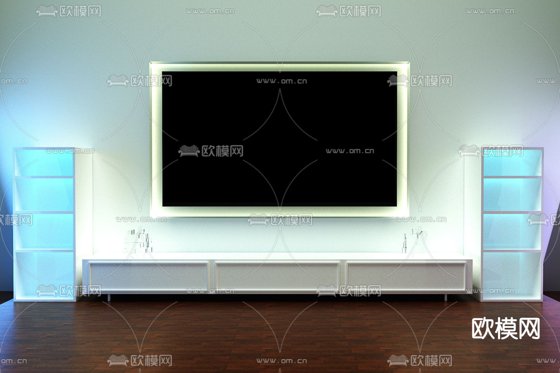 欧式电视柜免费3d模型下载