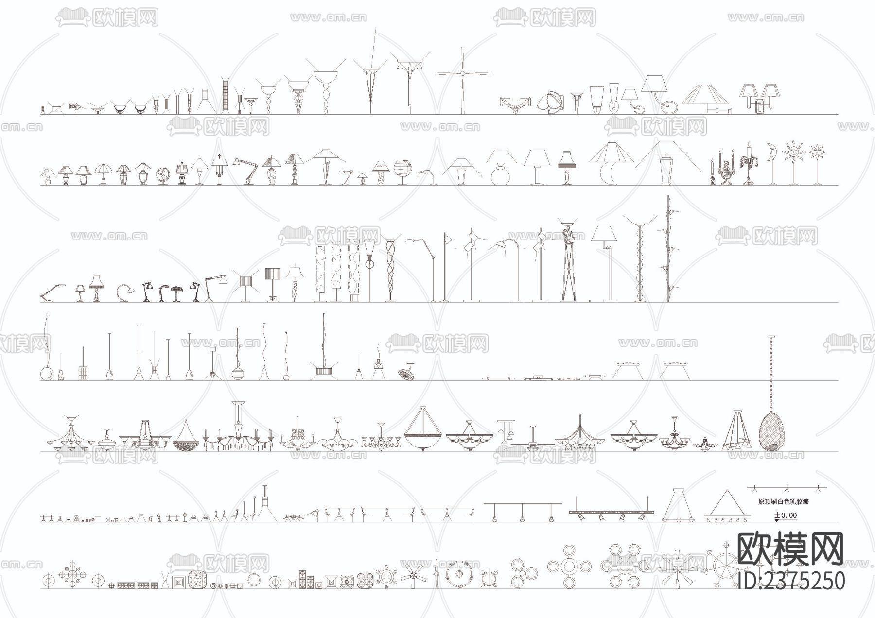 室内CAD图库下载（渲染图2）