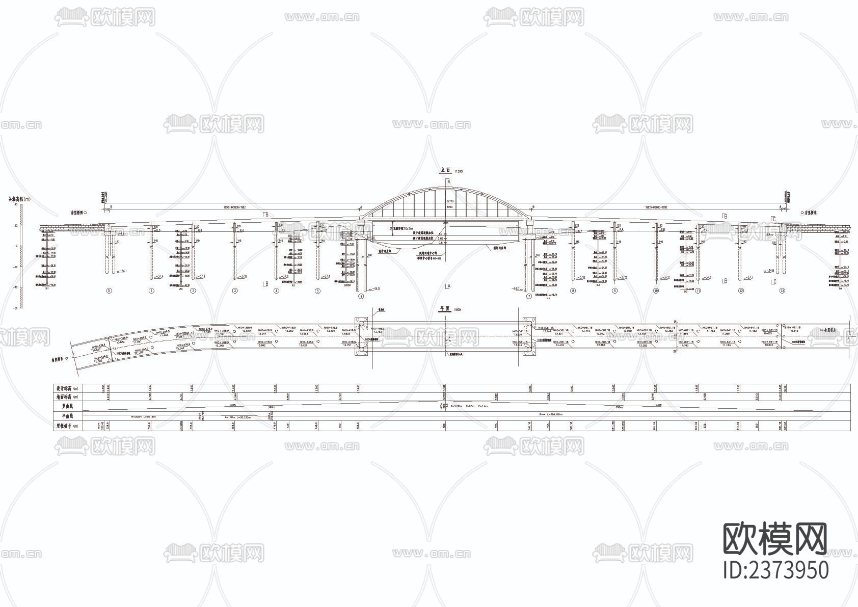 桥型CAD节点大样下载（渲染图3）